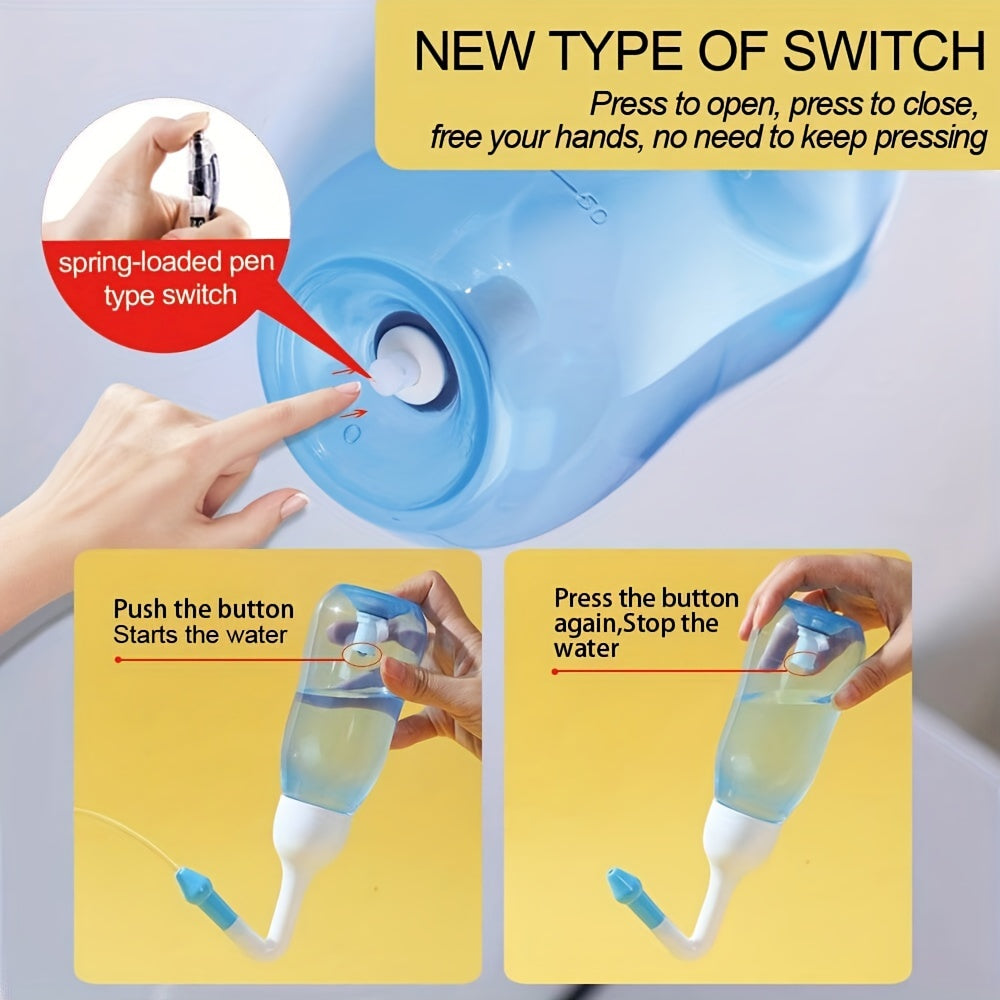 Nasal Rinse Bottle Set 10.15/16.91 Fl Oz Sinus Relief Allergy Care Travel Home