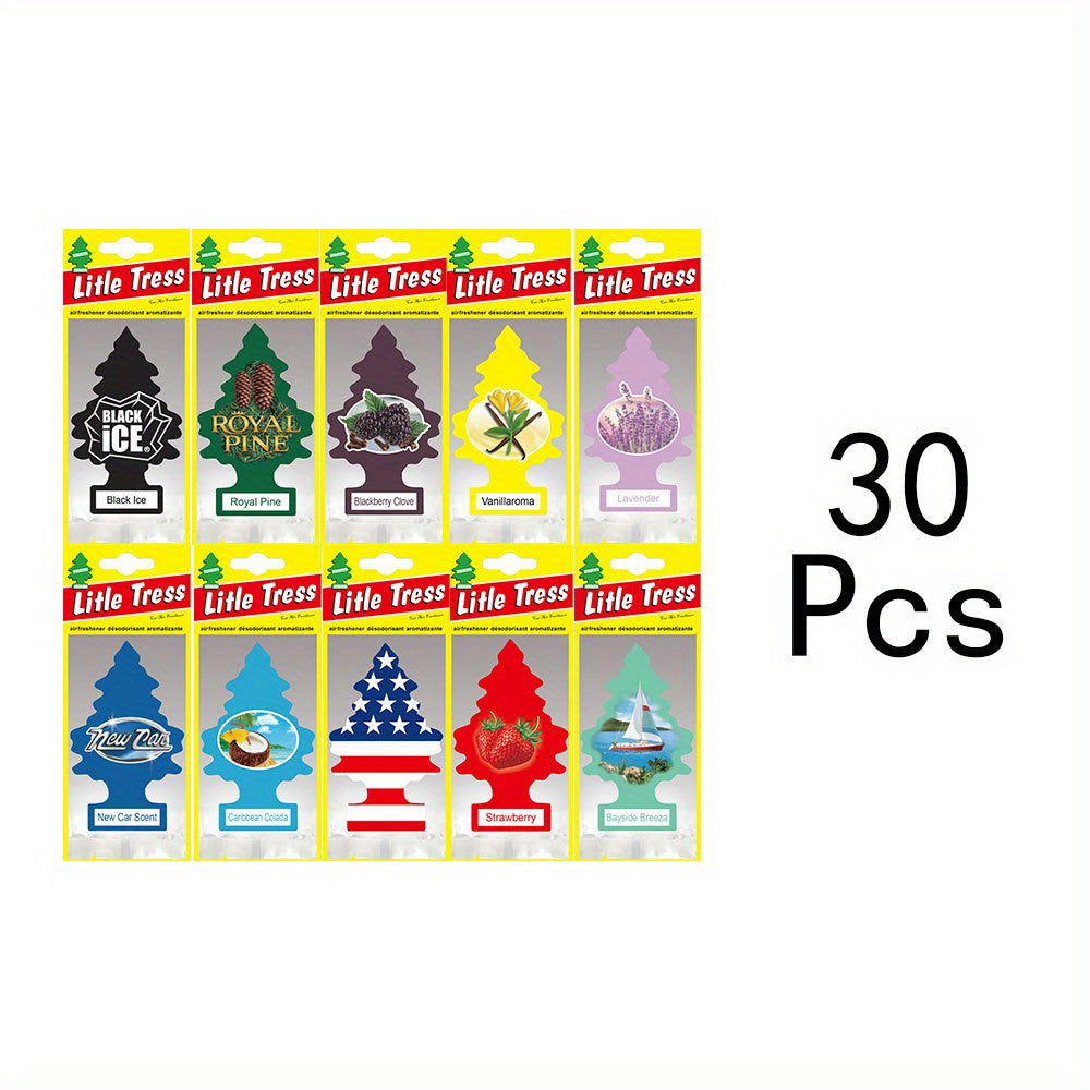 Car Air Freshener Hanging Paper Tree for Home or Vehicle Scented Decor