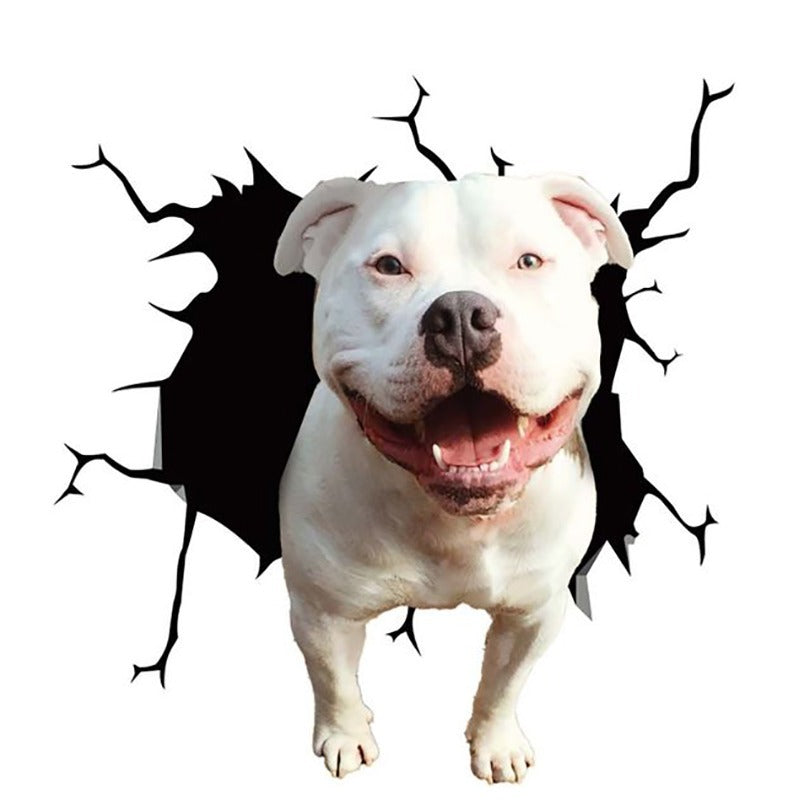 Avtomobil oynasi uchun stiker vinil dekor 3D fransuz buldogi chaqaloq decal