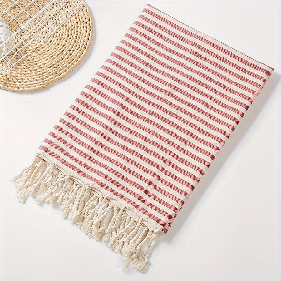 Large Turkish Beach Towel Stripes Lightweight Quick-Dry Pool Travel Camping Boho Style