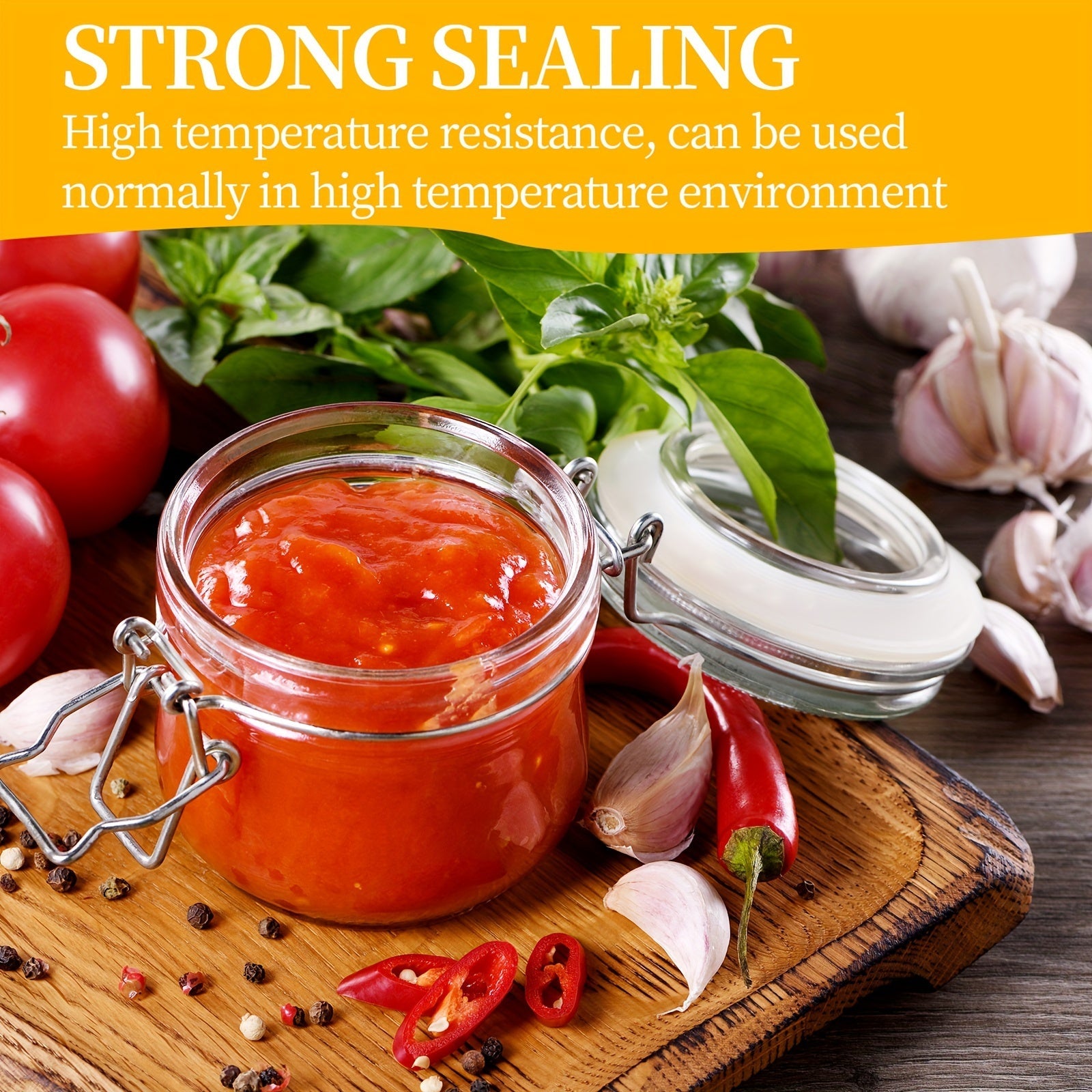 10 ta oq silikondan yasalgan oddiy bankalar, idishlar va shishalar uchun muhrlangan halqalar to'plami. Oshxona tashkiloti va saqlash uchun mukammal. Zarur oshxona aksessuarlari.