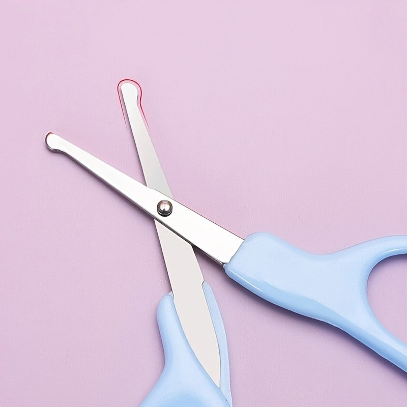 Набор для ухода за детьми 3+ с расческой, ногтевыми щипцами, триммером для ногтей и зубной щеткой, розовый, синий