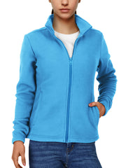 Women’s Fleece Jacket Full-Zip Warm Soft Polar Plus Size Winter Coat