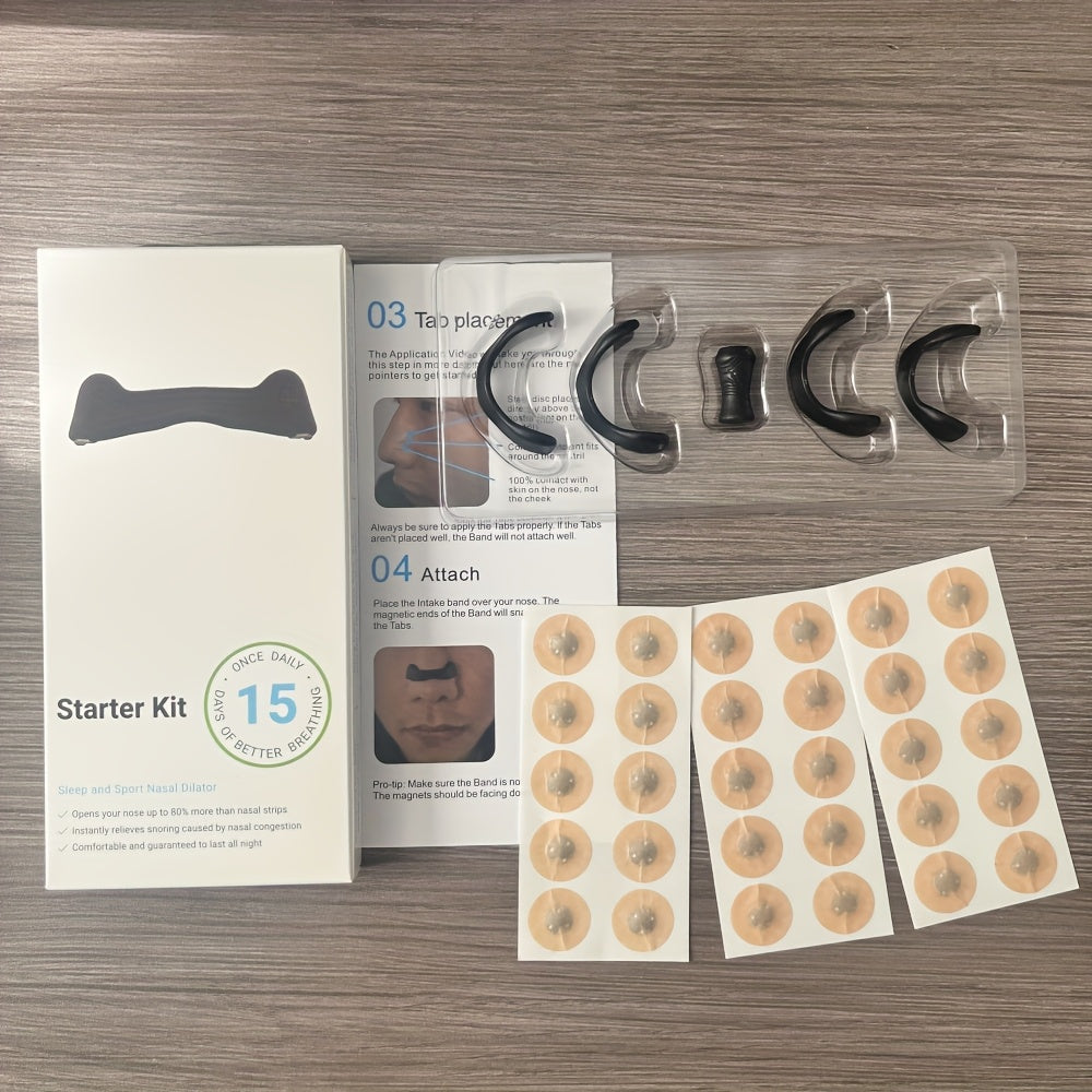 Nasal Breathing Expander Kit with Nose Clip for Snoring and Improved Airflow