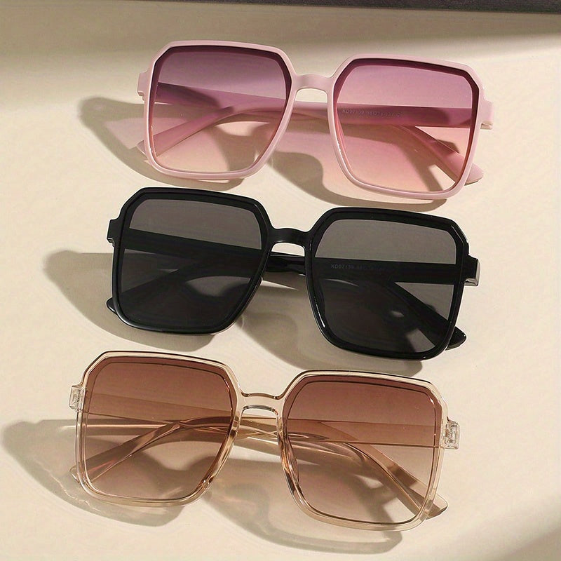 Square Fashion Glasses for Men and Women Reduce Glare UV Protection Beach and Everyday Use