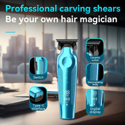 Enhanced Professional Hair Clipper with LED Display Wireless for Precise Shaping