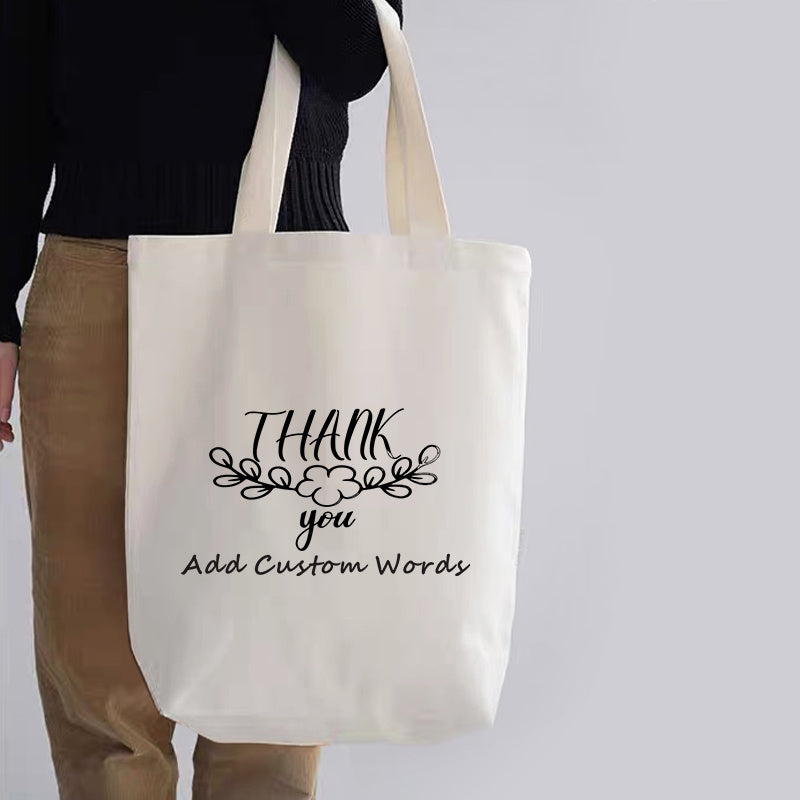 Thank You So Much Honey dizayni bilan kanvas tote sumkasi, to'ylar, tug'ilgan kunlar, plyaj sayohatlari va sovg'alar uchun