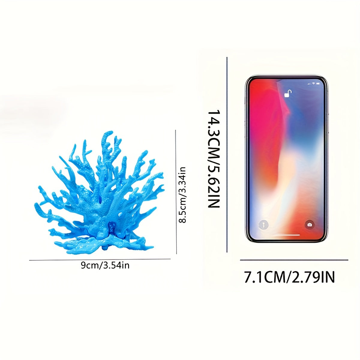 Lifelike PVC Coral Reef Aquarium Decor for Fish Tanks Saltwater and Freshwater Landscaping