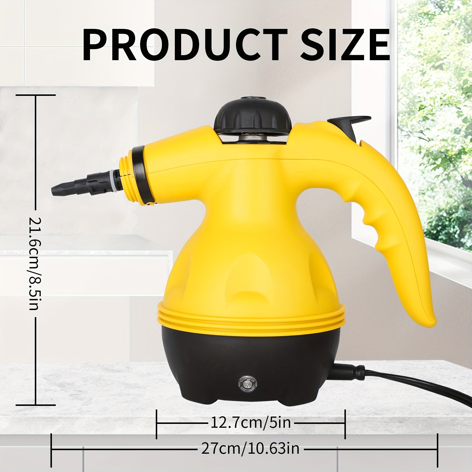 600W Handheld Steam Cleaner for Multi-Surface Cleaning European Plug