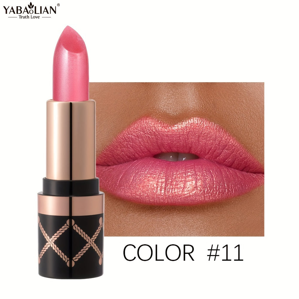 Set de labiales para mujer 12 tonos mate metálico con brillo duradero regalo