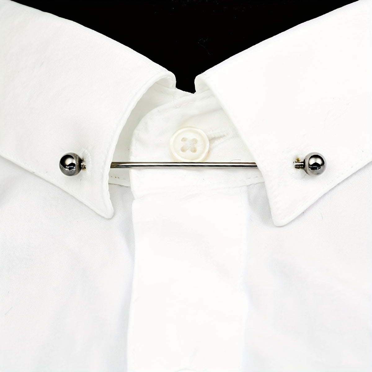 Men's Business Tie Pin Set with Shirt Collar Buttons and Buckle Clips
