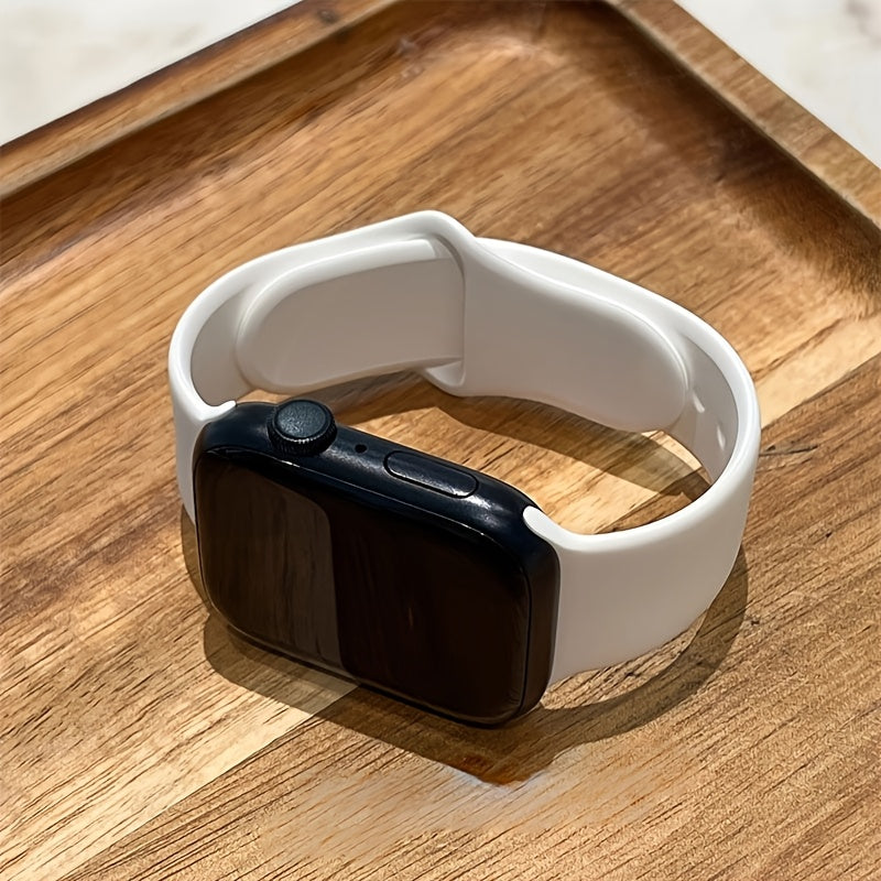 Breathable Silicone Watch Band for Apple Watch Series 1-10 SE Ultra 38mm-49mm Adjustable Strap