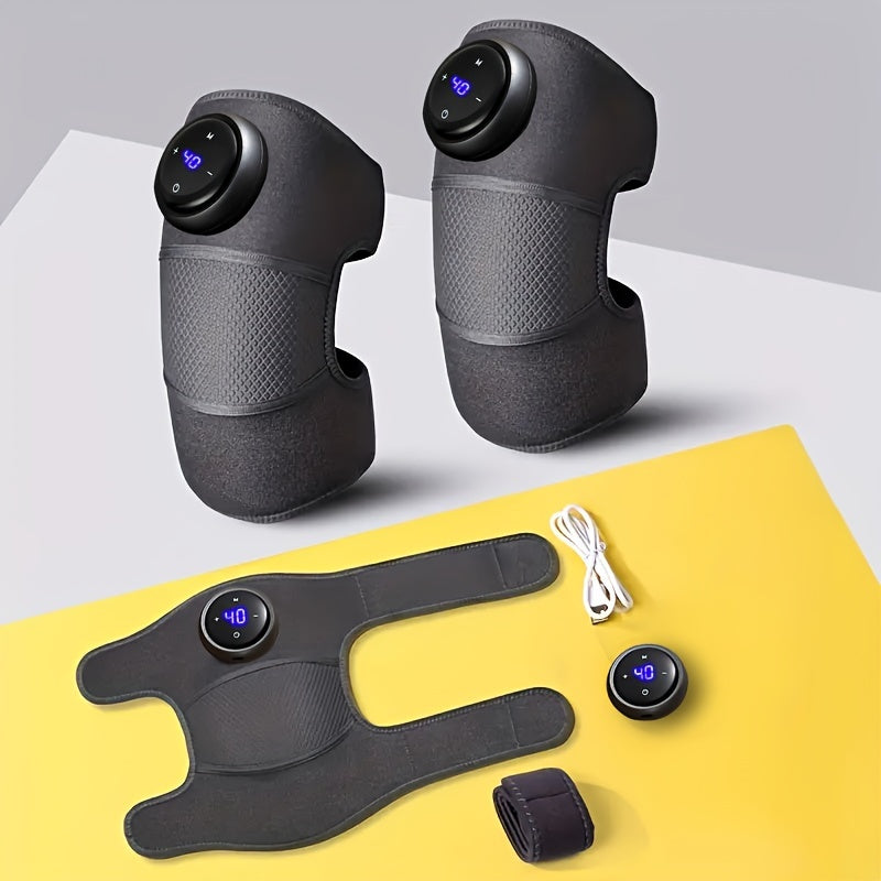 Qayta zaryadlanadigan isitiladigan tizzalar uchun o'ralgan, vibratsiya va haroratni sozlash imkoniyati bilan, tizzalar, tirsaklar, yelkalarga mos keladi. USB quvvatlanadi, to'liq tana dam olish uchun 36V litiy polimer batareya.