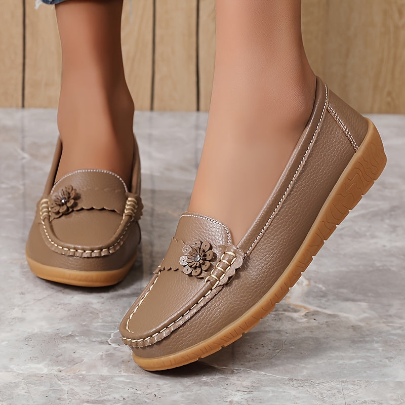 Women's Slip-Resistant Casual Flats Large Size Soft TPR Sole