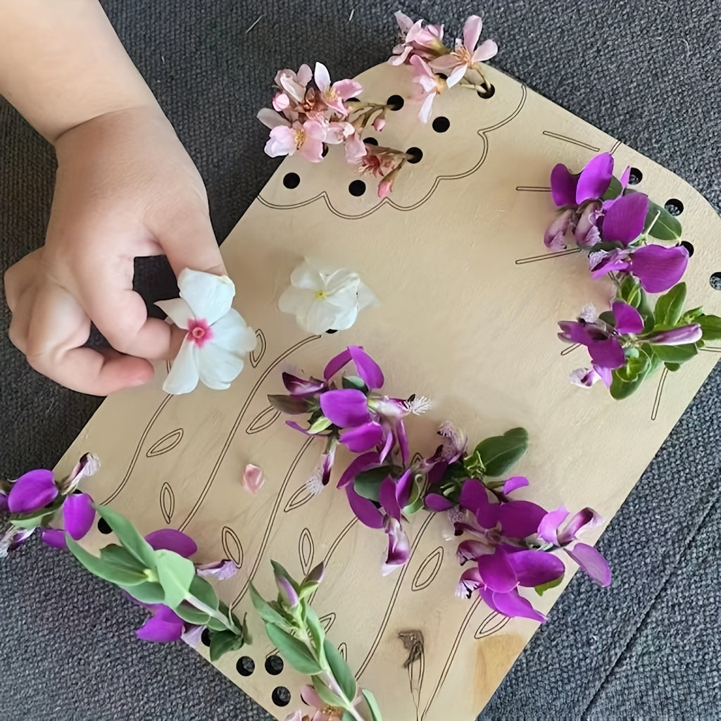 Soporte de flores de madera para decoración del hogar, guardería, dormitorio, 1 pieza