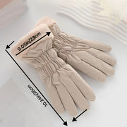 Ayollar qishki qo‘lqoplari, sensorli ekran, shamol o'tkazmaydigan polyester