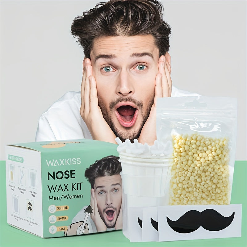 Унисекс-набор для удаления волос из носа с восковыми палочками и аксессуарами для мягкого удаления волос