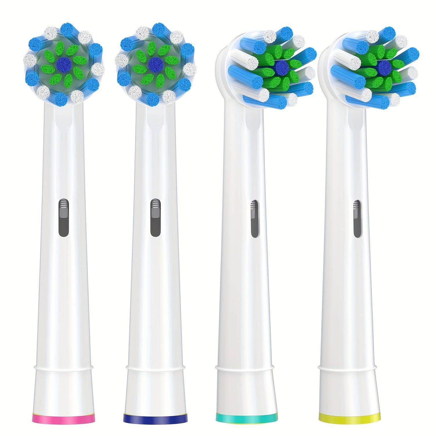 cabezales de cepillos de dientes de repuesto de 4 o 8 unidades para cepillos de dientes eléctricos con cerdas de acción
