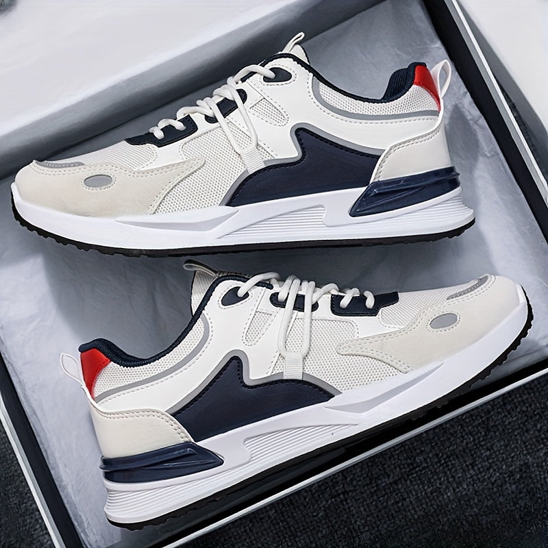 Men's Vintage Running Shoes Casual Sneakers Low Top Non-Slip Soft Sole All-Season