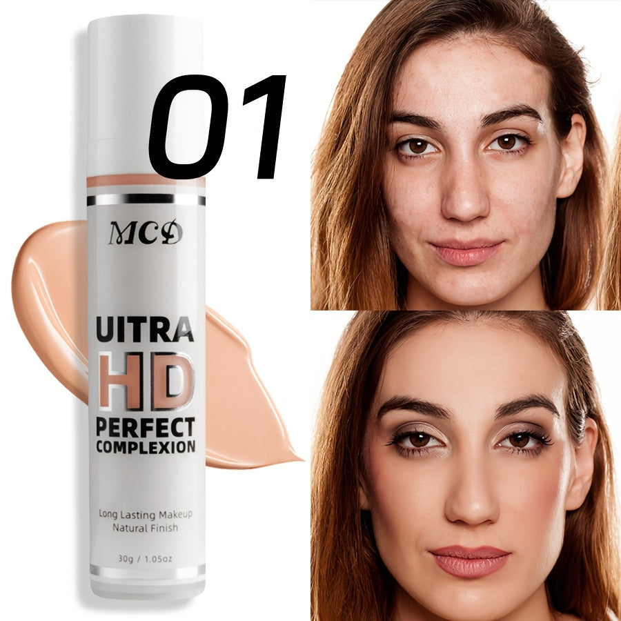 Women Full Coverage Concealer Waterproof Long Lasting Liquid Foundation for Dark Circles