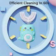 Electric Children's Sonic Toothbrush with 3 Cleaning Modes and Food-Grade Silicone