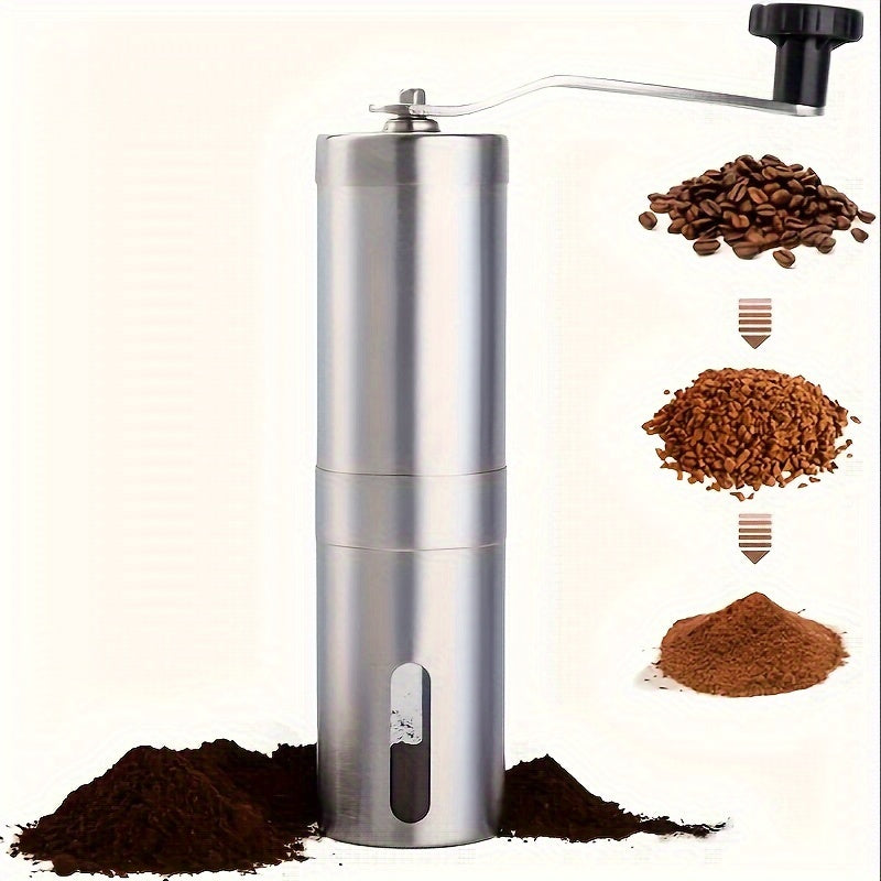 Портативная кофемолка из нержавеющей стали с керамическим жерновом для капельного кофе и эспрессо, идеальна для Aeropress.