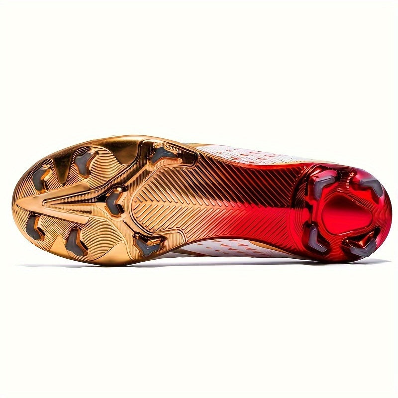 Men's Soccer Cleats Fabric Upper TPU Sole All-Season Athletic Footwear