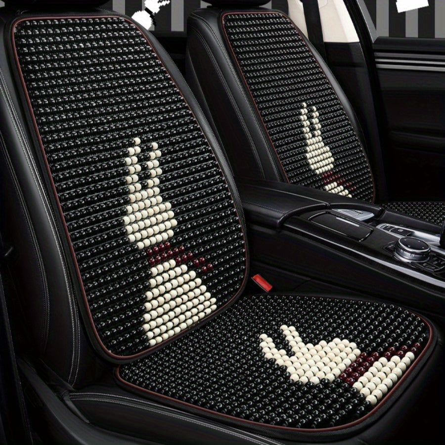 Women's Breathable Summer Car Seat Covers with Pearl Beaded Texture