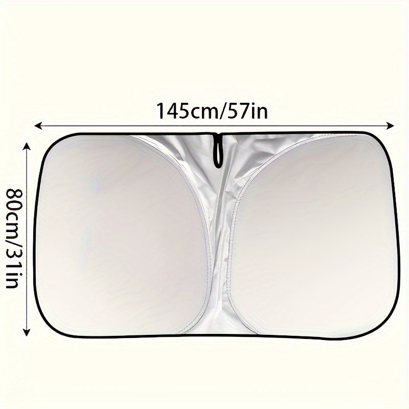Универсальный титановый солнцезащитный чехол для автомобилей, внедорожников, грузовиков, блокировка ультрафиолета, складной, для хранения