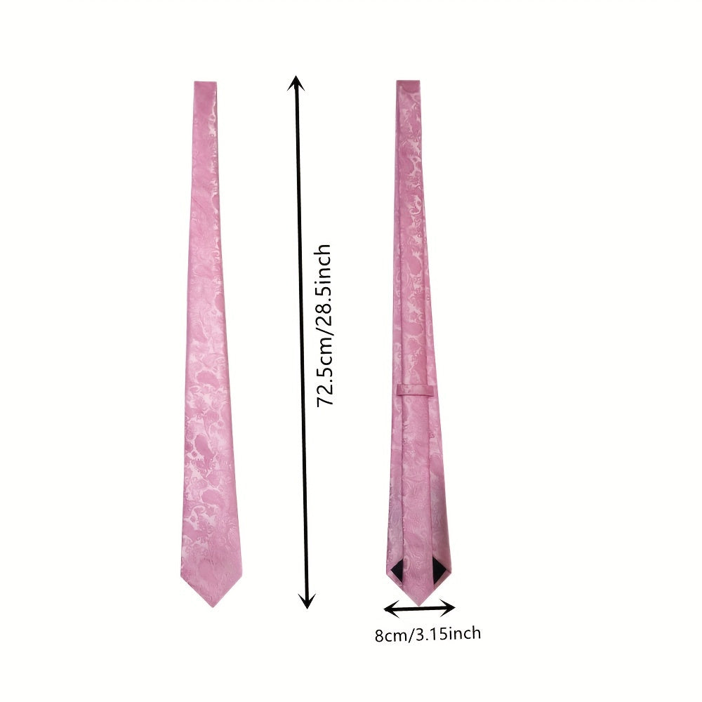 Men's Classic Neckties with Intricate Patterns for Formal and Gifting Occasions
