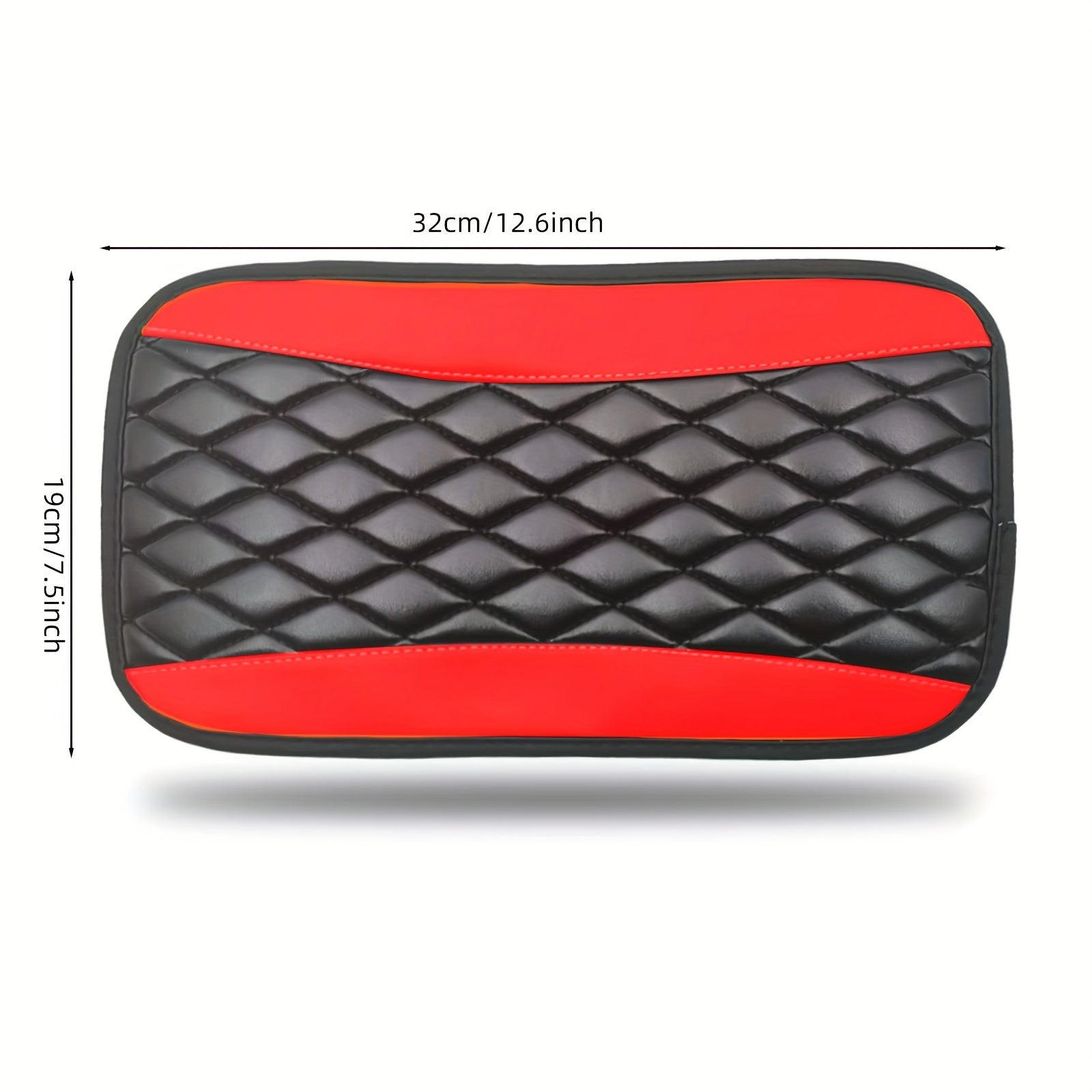 Multi-Color Car Armrest Box Cover Leather Quilted Interior Decor