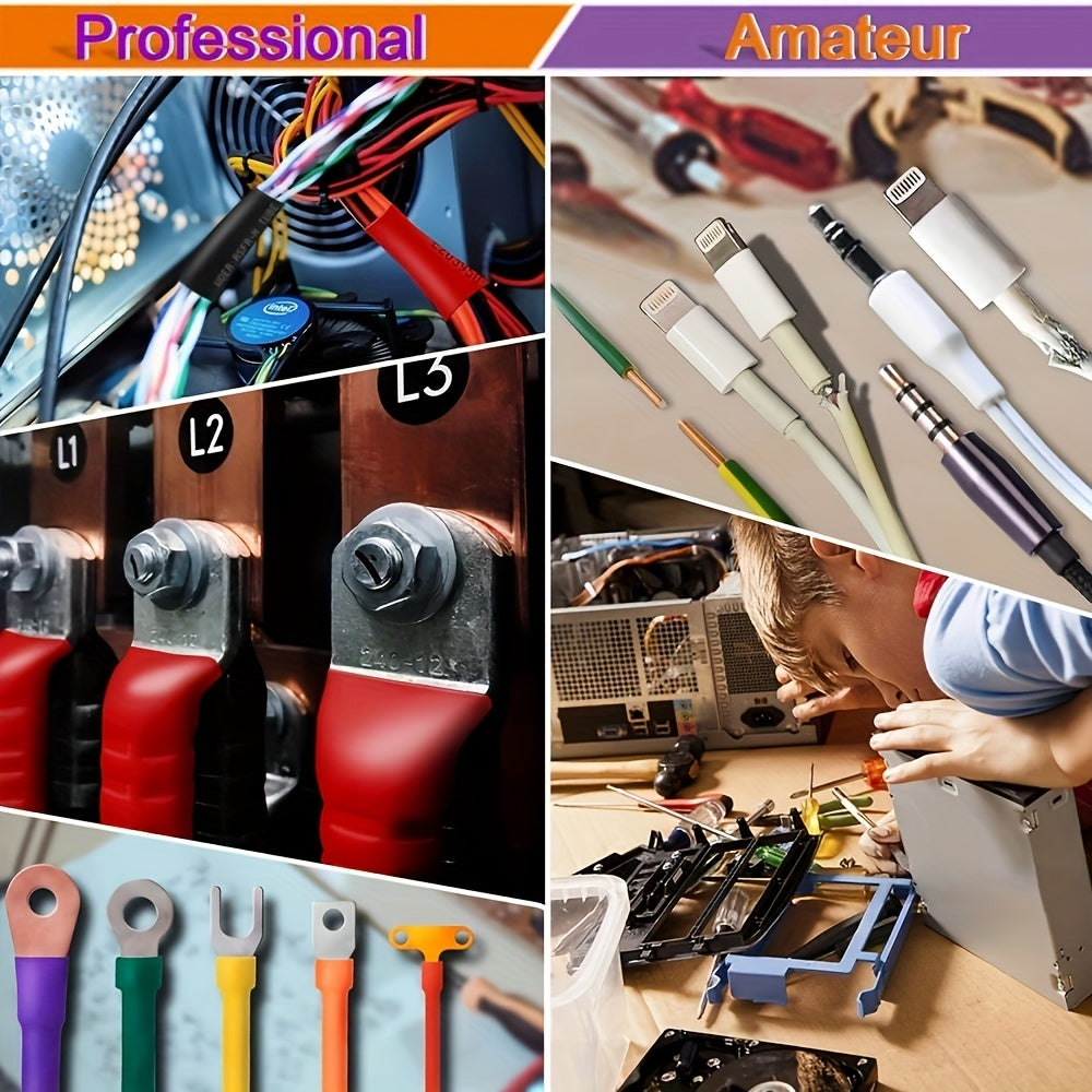 Heat Shrink Cable Sleeve Kit 580pcs 2:1 Polyolefin Insulation Assorted Sizes