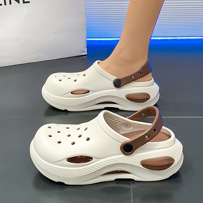 Women's Padded Slip-On Beach Sandals Summer Non-slip Thick Sole Shoes