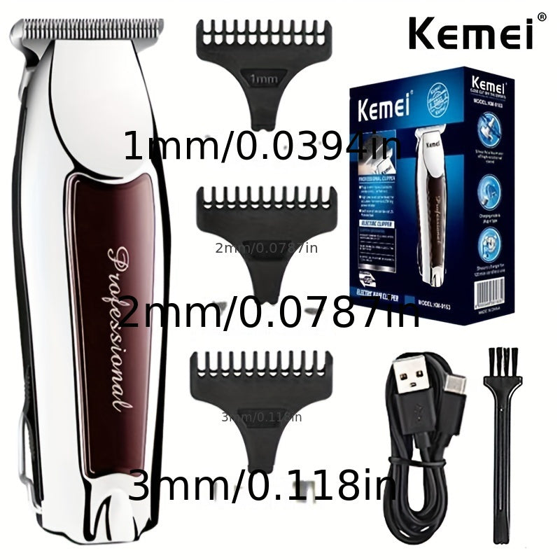 Cordless Men’s Hair Clipper with USB Rechargeable Lithium Battery and Multi-Function Trimming
