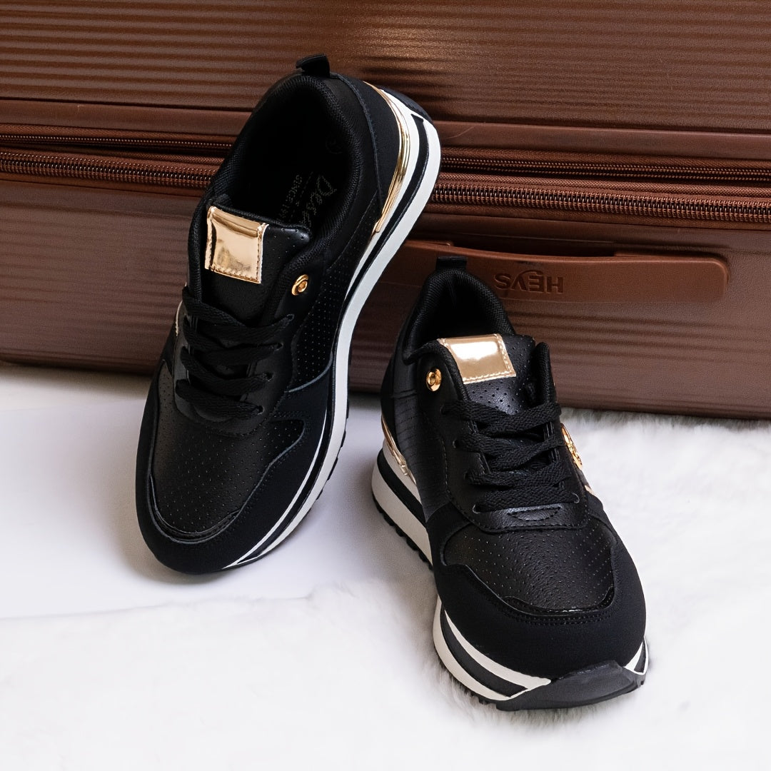Women's Breathable Wedge-Heeled Casual Sports Shoes with Thick Soles