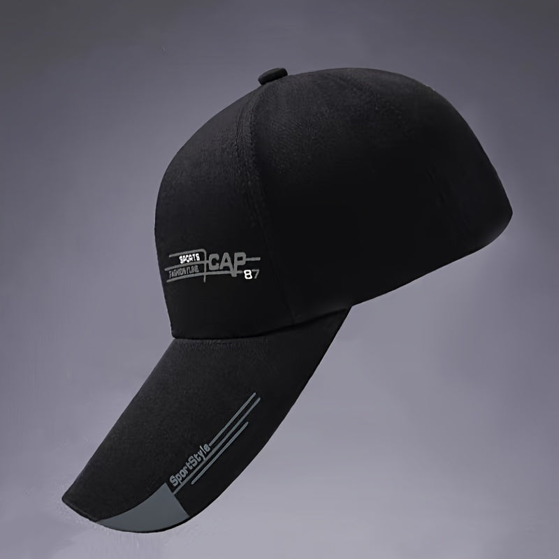 Yozda tasodifiy sport uchun moslashuvchan, zamonaviy printga ega, nafas oladigan uniseks beysbol shlyapasi.