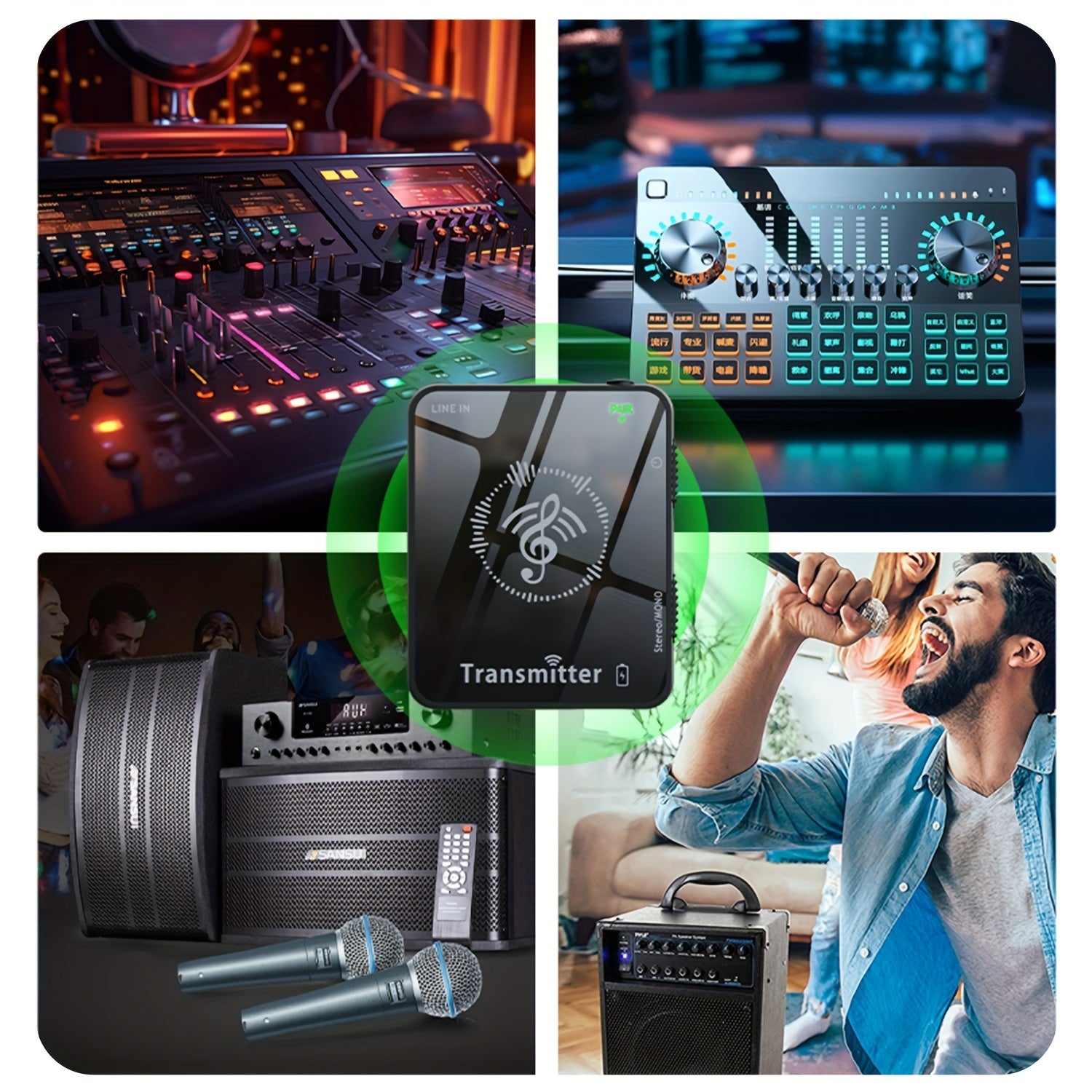 Беспроводная внутрьушная система мониторинга на 2,4 ГГц, без потерь, радиус действия 30 м, перезаряжаемая