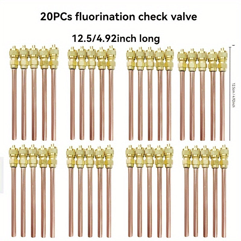 Refrigerator Air Conditioner Fluorination Check Valve Pack of 10 or 20 for Refrigerant Filling