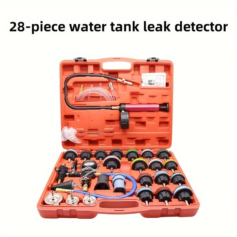 28pcs Car Radiator Leak Detection and Pressure Test Kit for Fluid Checking