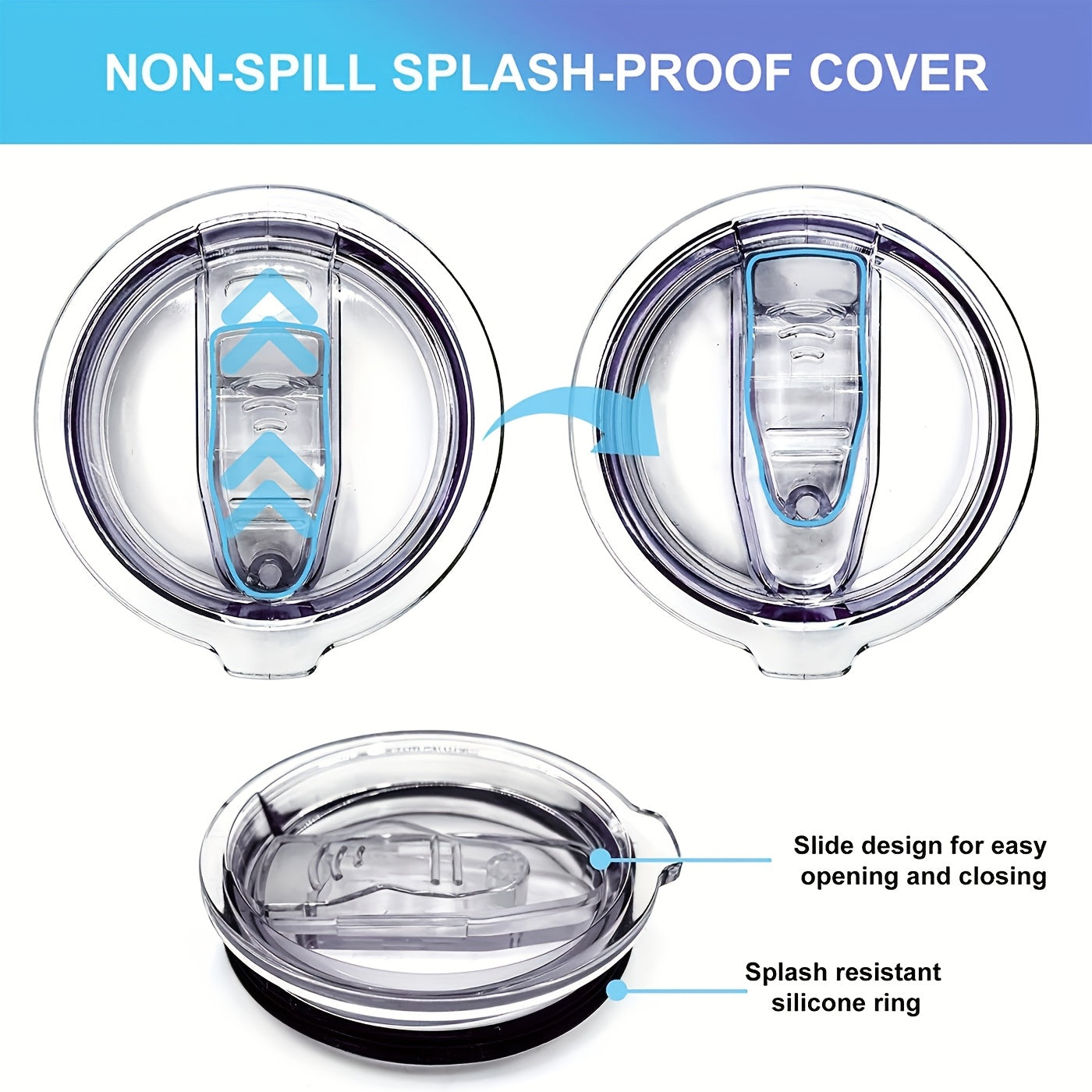 Water Sealing Covers for Stainless Steel Travel Tumblers 20oz 30oz Cup Lids