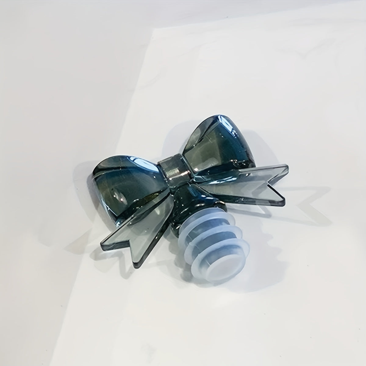 Pink Silicone Bow Wine Stopper for Champagne and Grape Wine Preservation