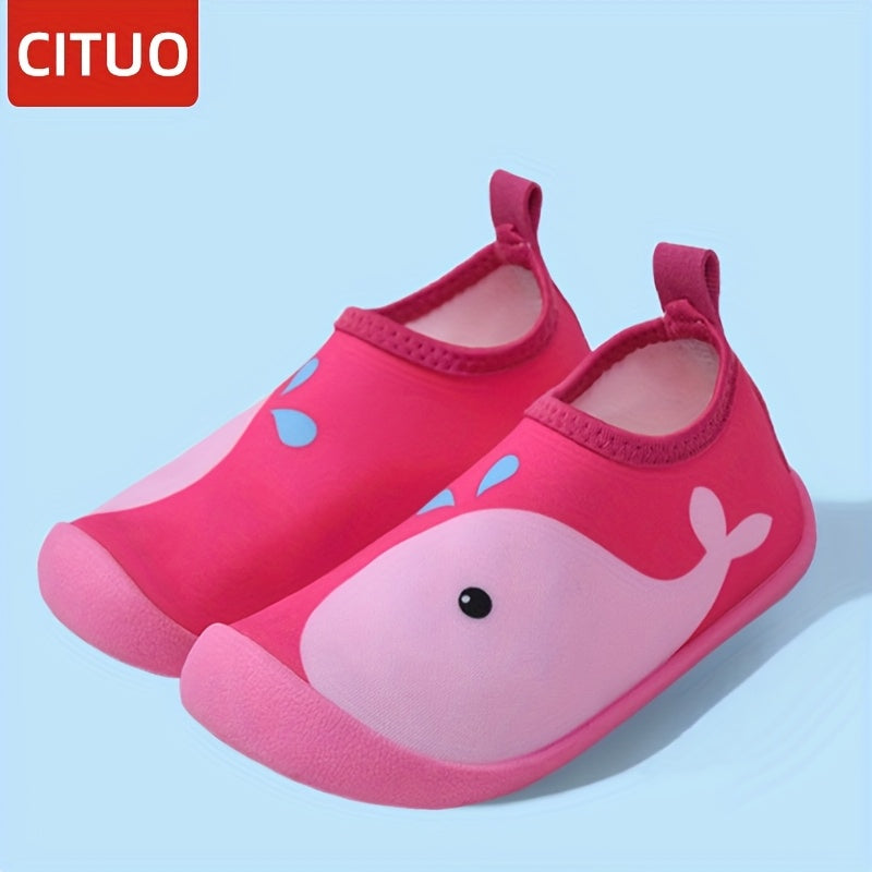 Kids Water Shoes Boys Girls Mermaid Beach Slip-On Non-Slip Quick-Dry Breathable Fabric for Spring Summer