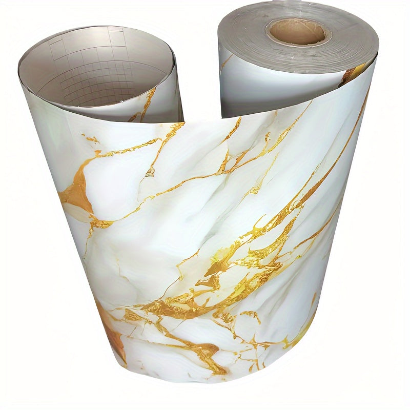 Marble Self-Adhesive Wallpaper Waterproof Removable Decorative Wall Covering for Bathroom Countertops