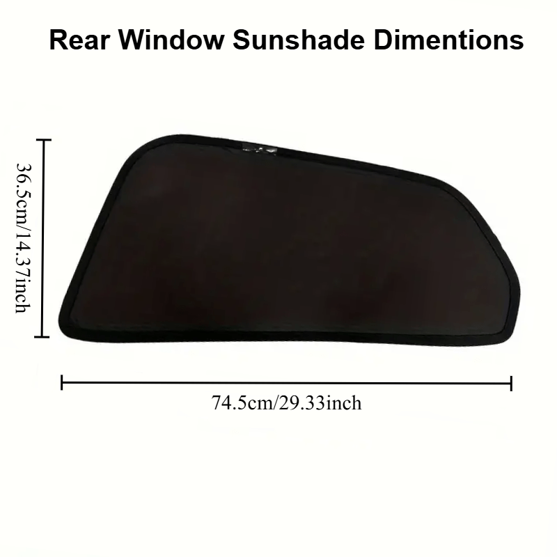 Cortina de malla para la ventana trasera del coche, marco de malla para SUV 2022-2025, 2 piezas