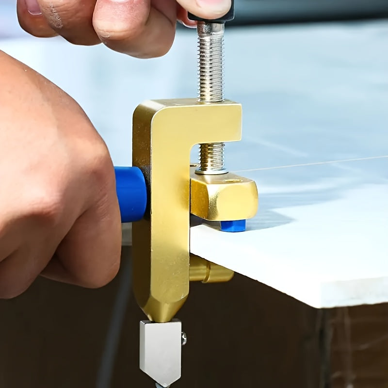 Резак для стеклянной и керамической плитки с металлическим лезвием для проектов DIY и профессиональных