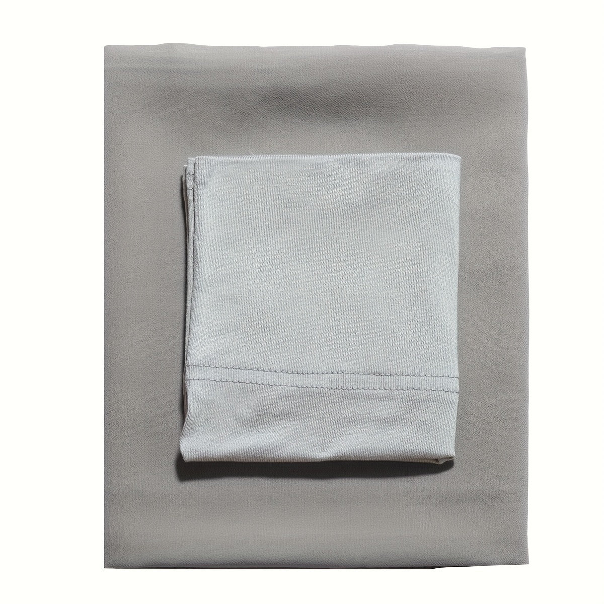 Juego de 2 pañuelos de chiffon de color sólido con capuchas interiores a juego, pañuelos ligeros para mujeres