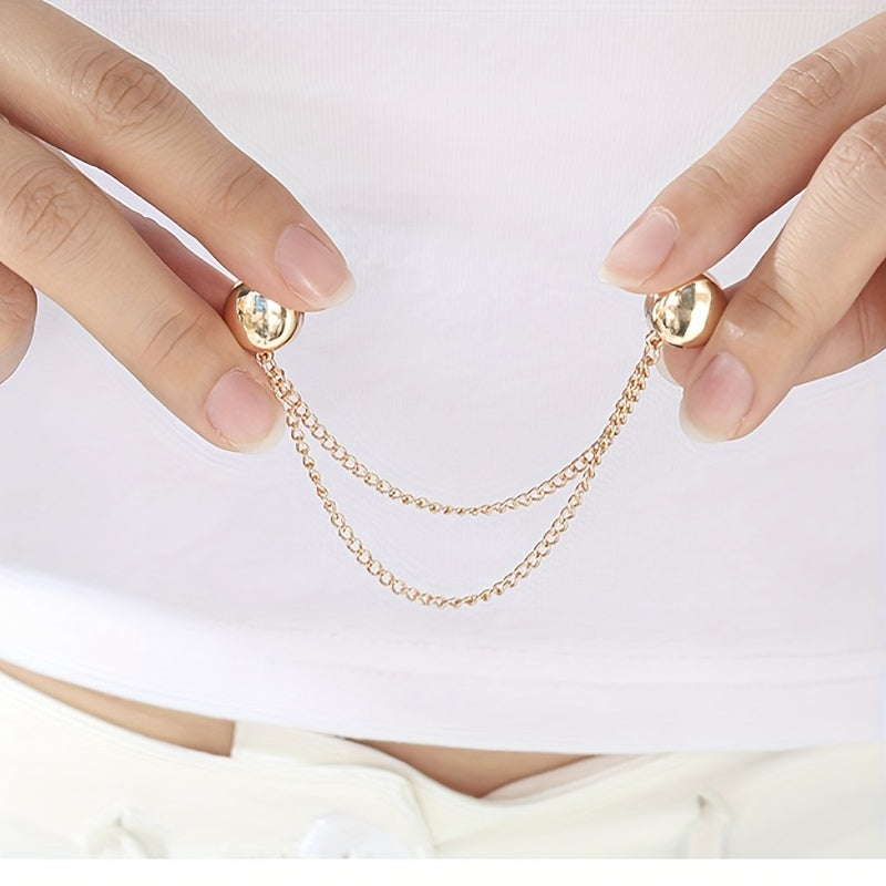 4шт магнитных зажимов для брюк без шитья, съемная подгибка для женщин, регулируемый пряжка