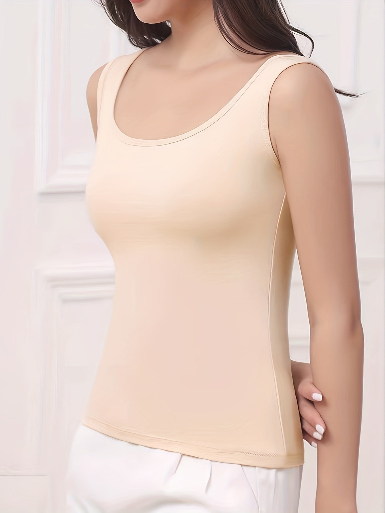 Women's Viscose Spandex Tank Tops for Casual Wear, All Seasons Set of 6