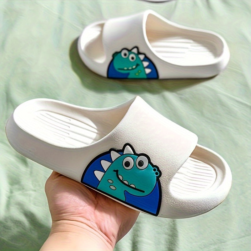 Girls Cartoon Open Toe Slippers Lightweight Breathable Indoor Shoes All-Season