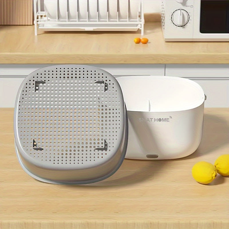 Portativ meva va sabzavot yuvish mashinasi, batareyka bilan ishlaydi, PP material, qiyshiq tutqich bilan